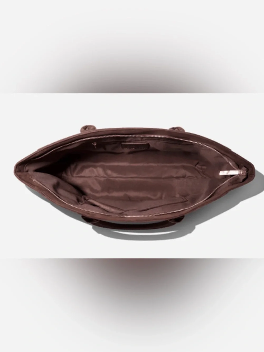 Mali & Lili’s Faux Suede Tote Bag-Chocolate Brown-NWT